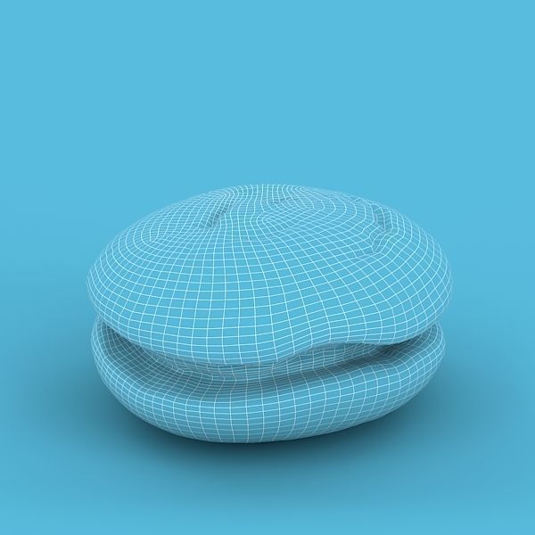 Biscuit Cake 3D model_6