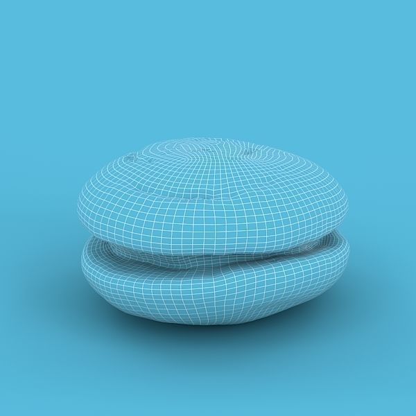 Biscuit Cake 3D model_12