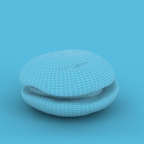 Biscuit Cake 3D model_8
