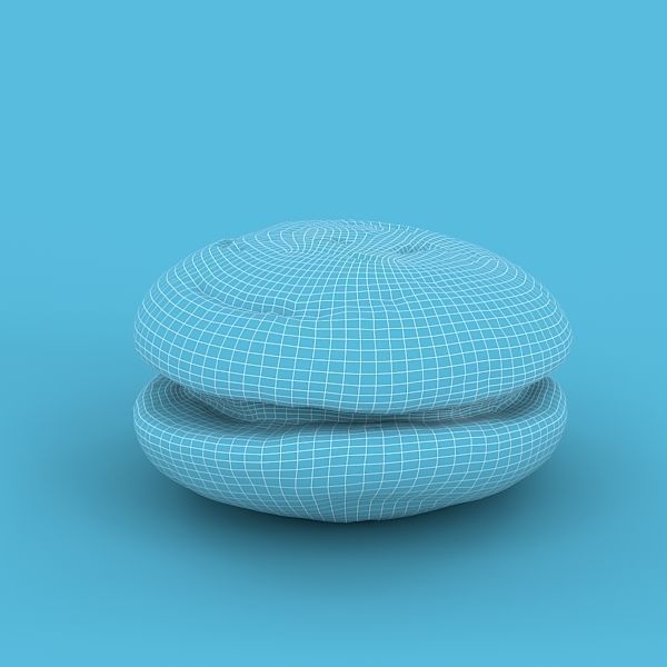 Biscuit Cake 3D model_14