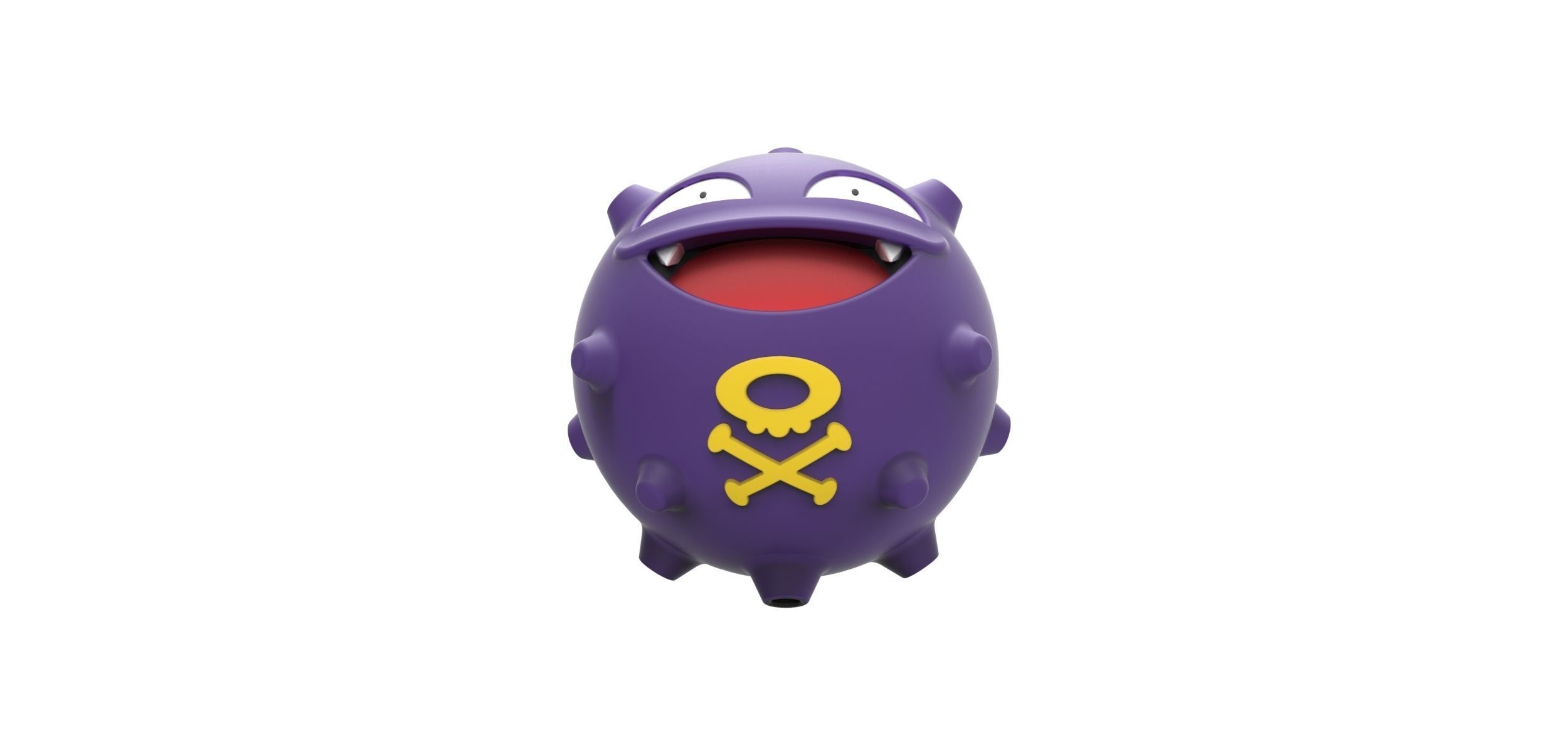 Koffing Pokemon 3D print model_4