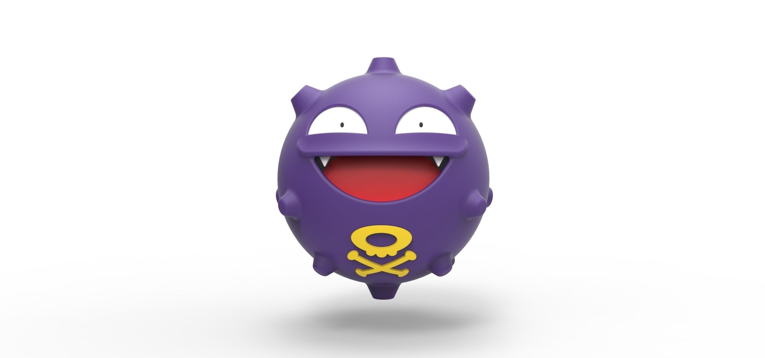 Koffing Pokemon 3D print model_3