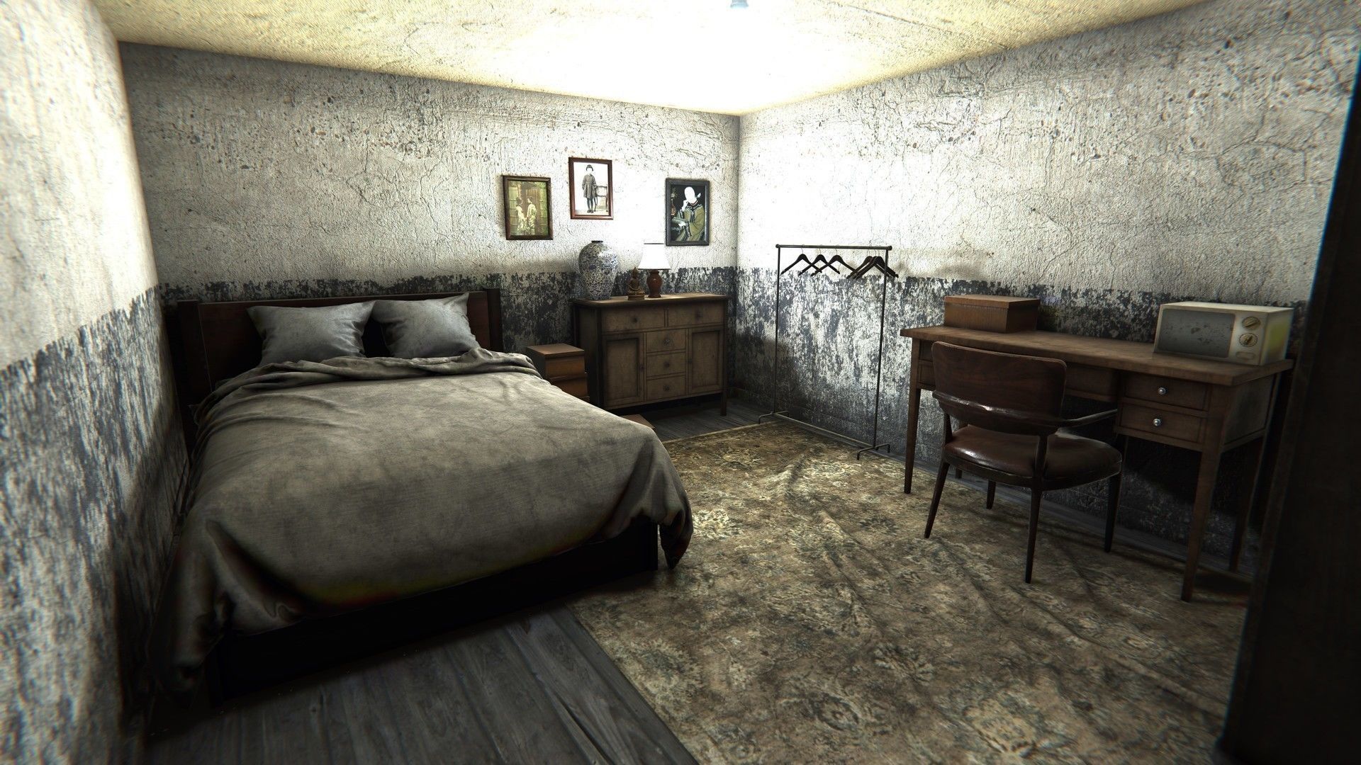 HQ Modular Asian Dormitory Low-poly 3D model_2