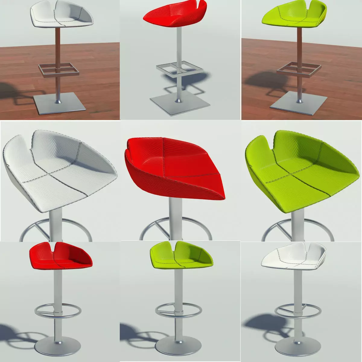 Fjord Stool square and circle collection _0