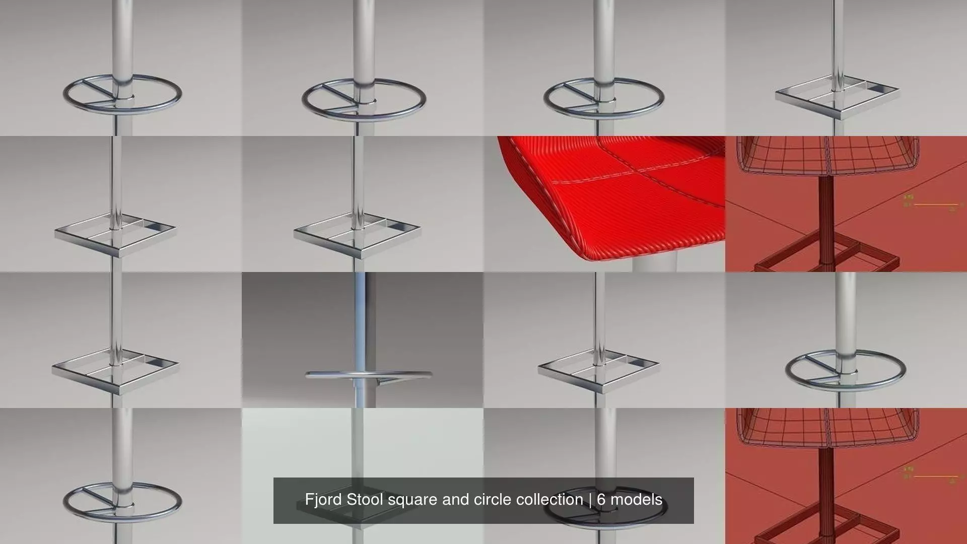 Fjord Stool square and circle collection _1