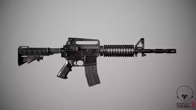 Wepon Gun M4A1 Low-poly 3D model