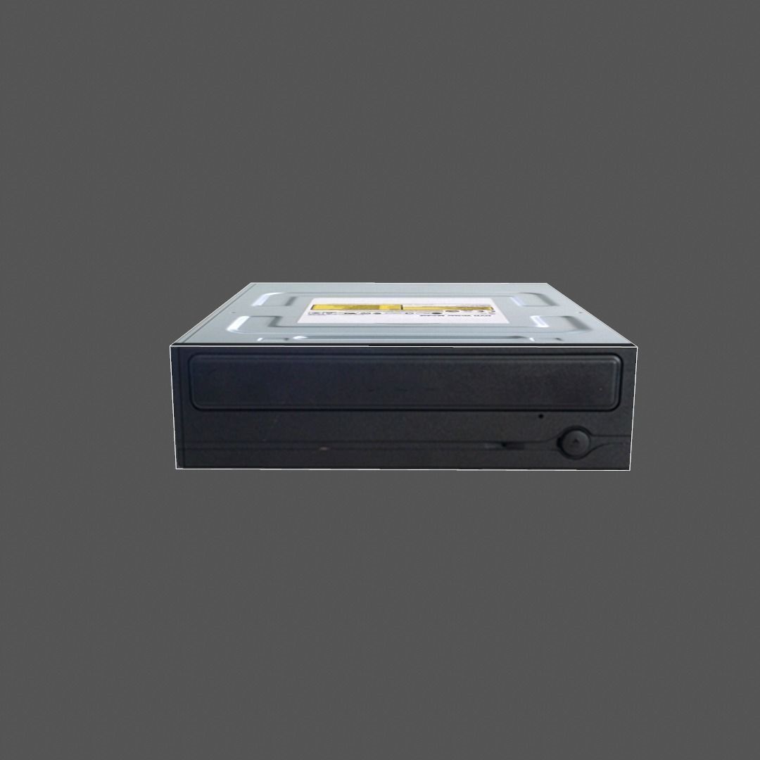 CD drive  Low-poly 3D model_4