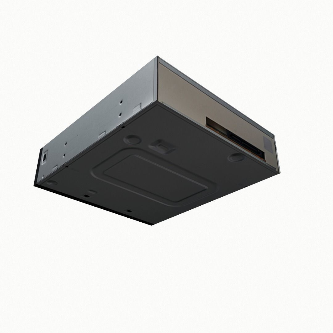 CD drive  Low-poly 3D model_2