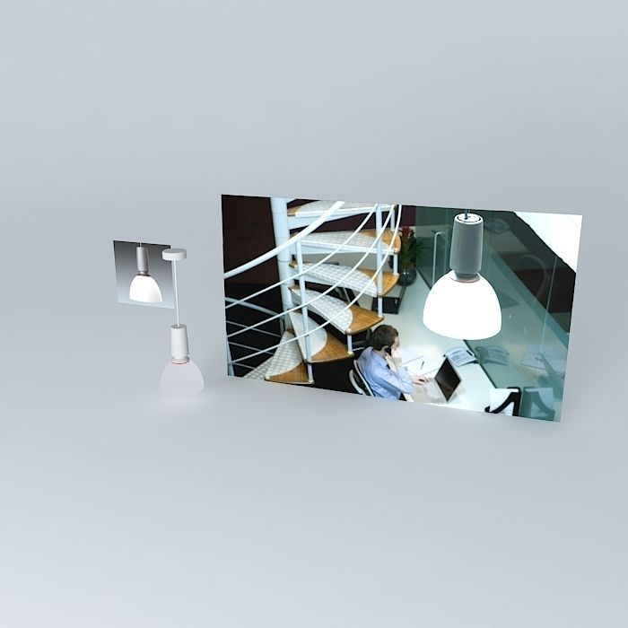 THORN Glacier Opal Pendant Light Free 3D model_1