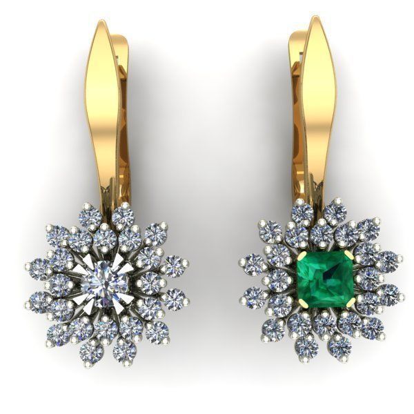 WOMEN EARRINGS 3D print model_1