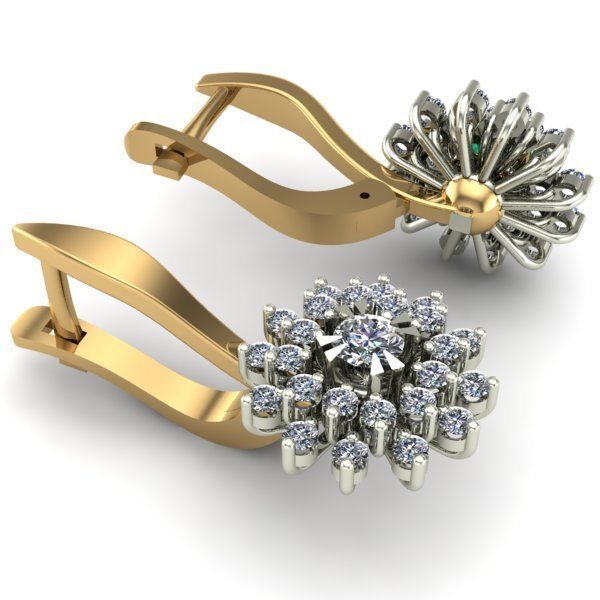 WOMEN EARRINGS 3D print model_2