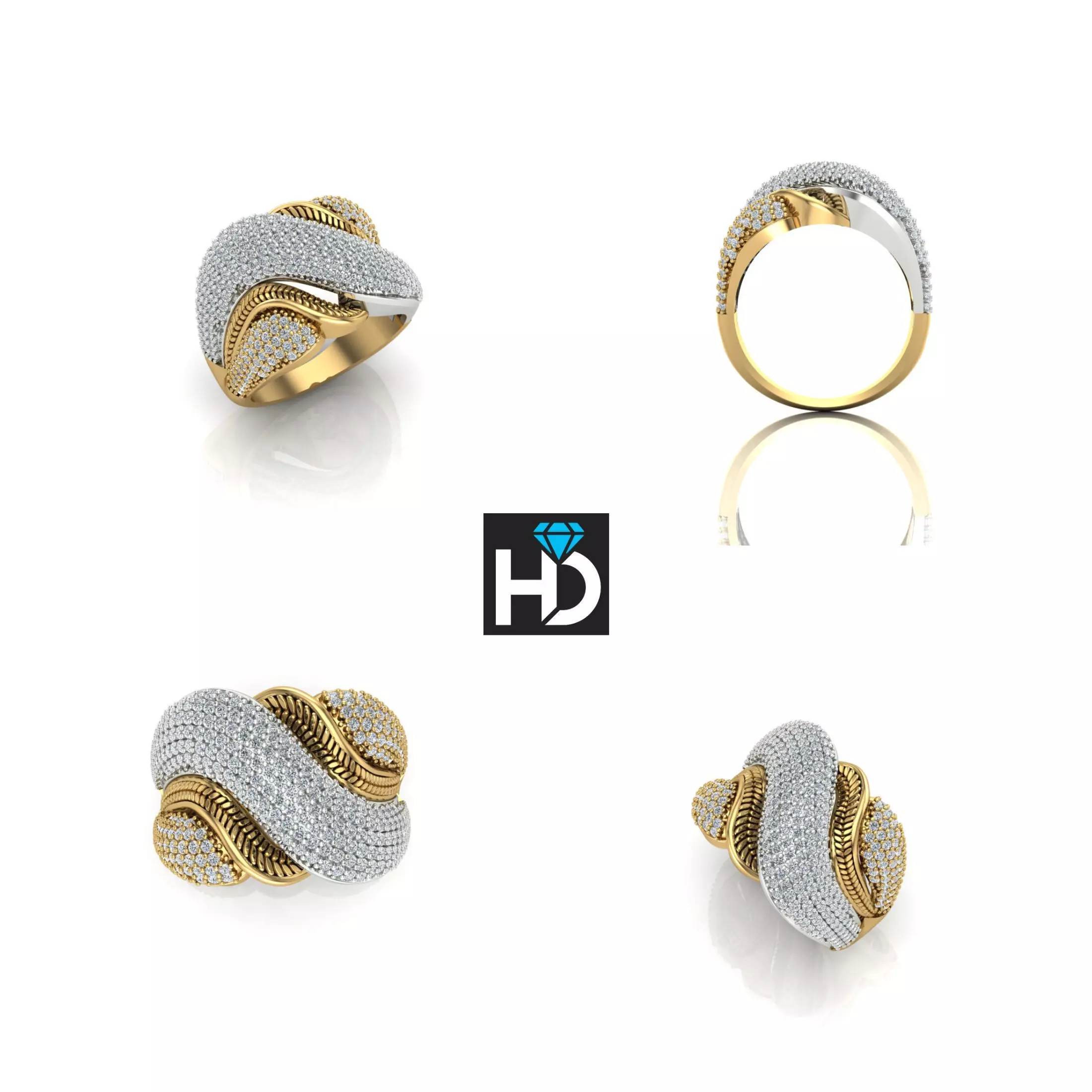 HD Fashion Ring 3D print model