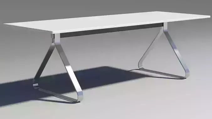 Fjord table square Moroso 3D model