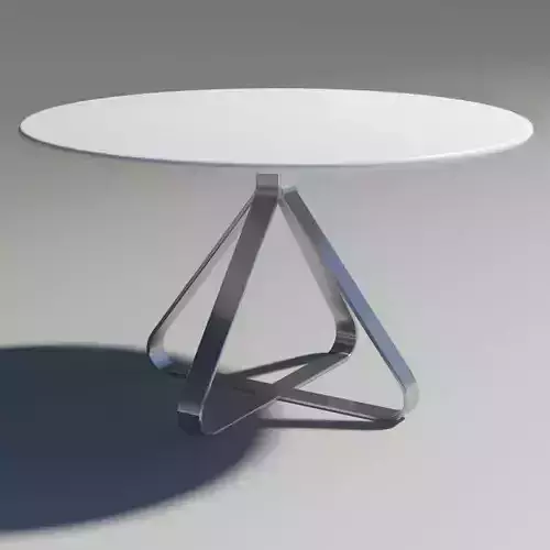 Fjord table round Moroso 3D model
