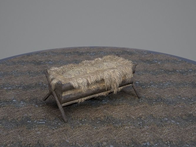 Hay and Haystack Props - PBR and Game Ready Low-poly 3D model 7
