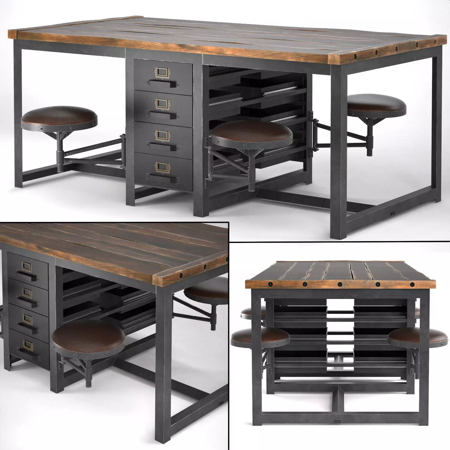 Big desktop Rupert in the industrial style 3D model_0