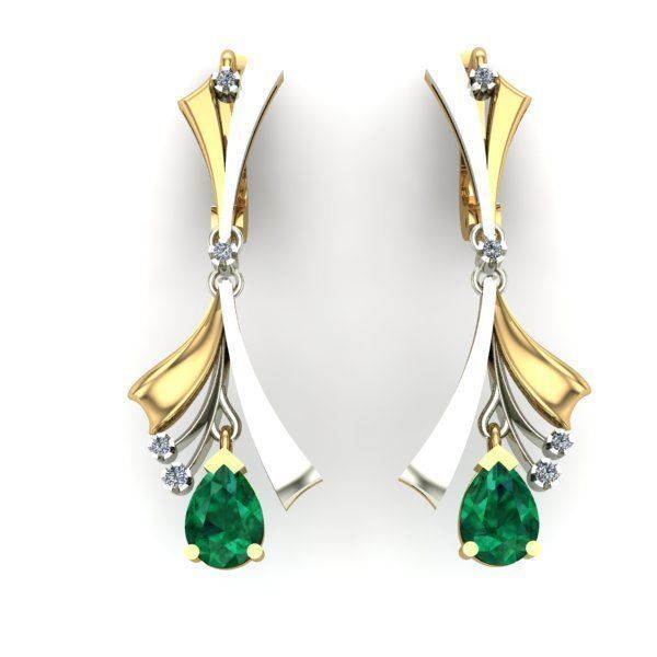 WOMAN SET RING AND EARRINGS 3D Model Collection_6