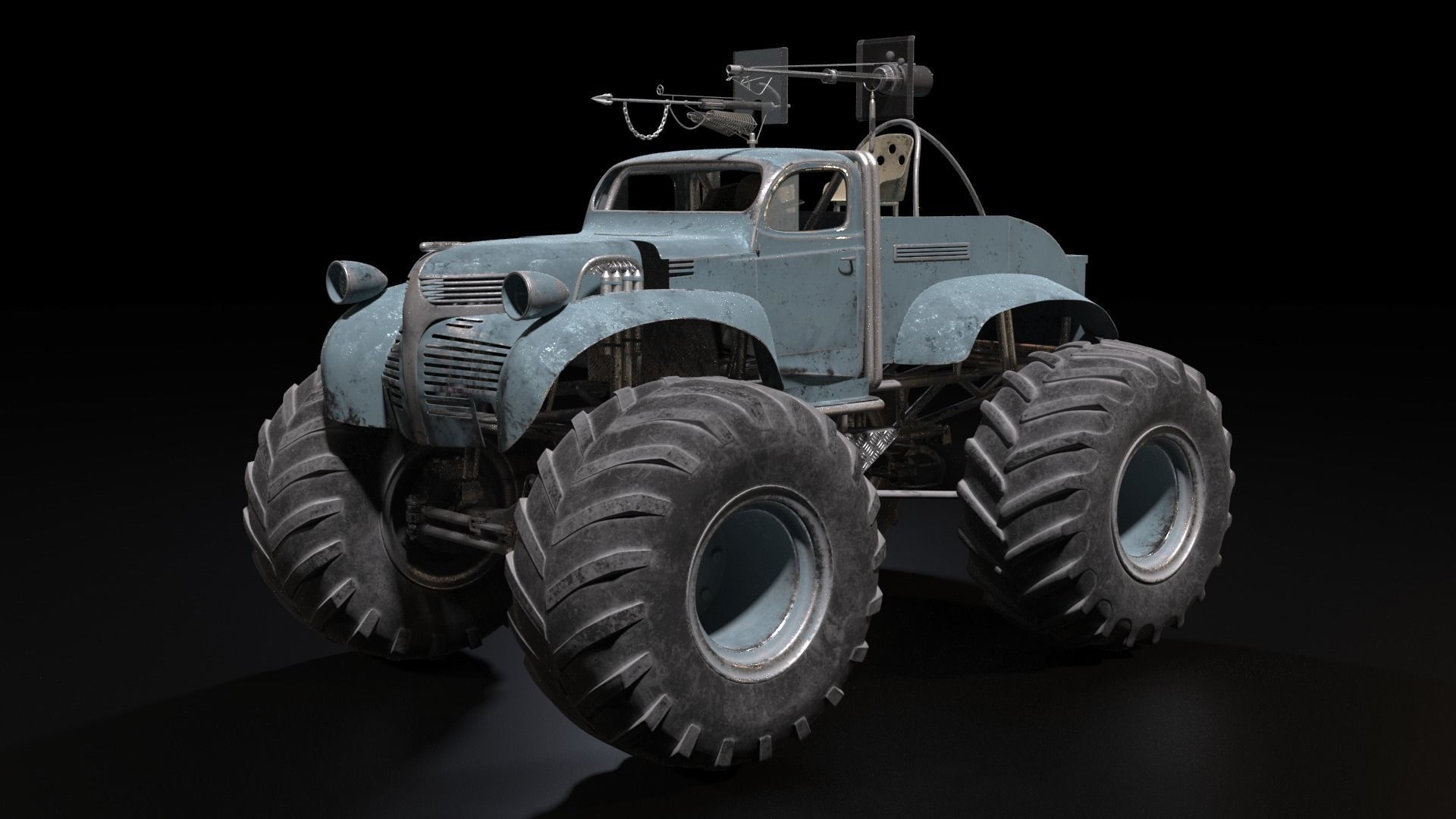 Bigfoot monster truck 3D model_22
