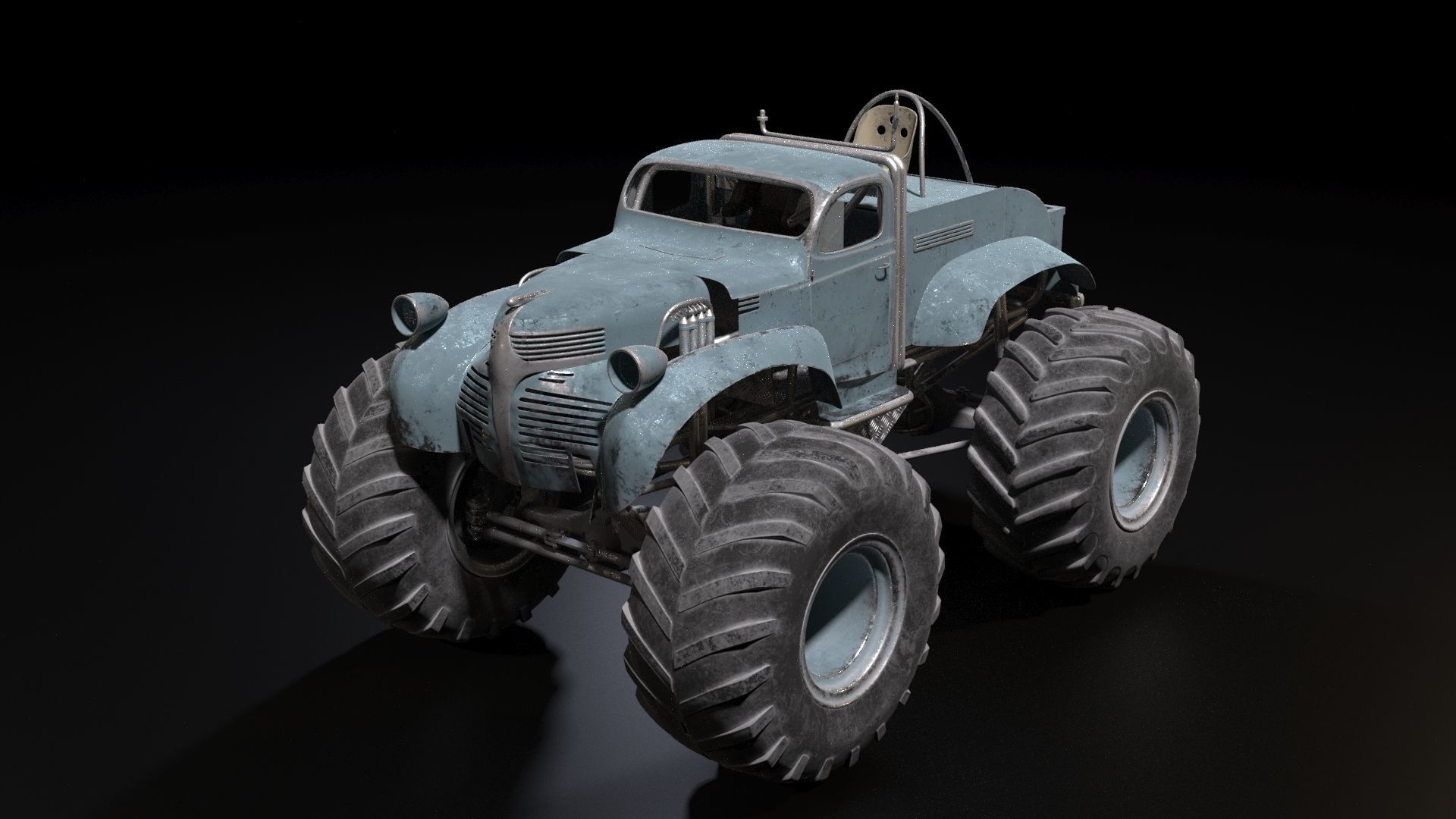 Bigfoot monster truck 3D model_34