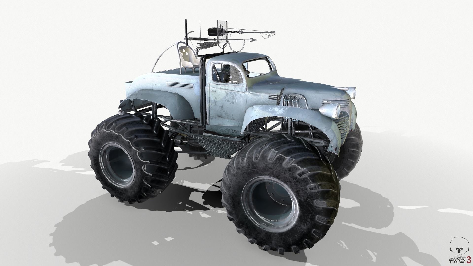 Bigfoot monster truck 3D model_11
