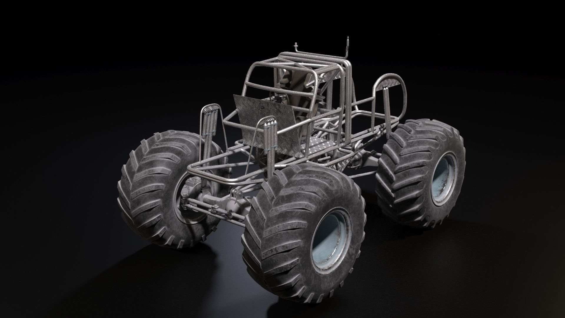 Bigfoot monster truck 3D model_33