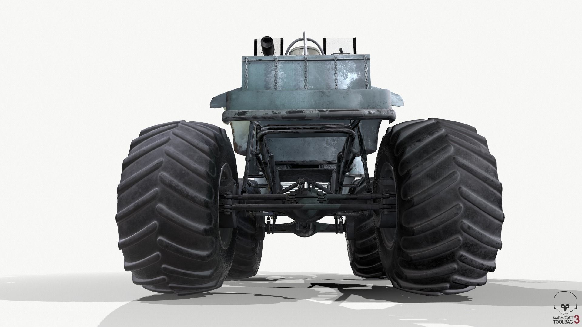Bigfoot monster truck 3D model_13