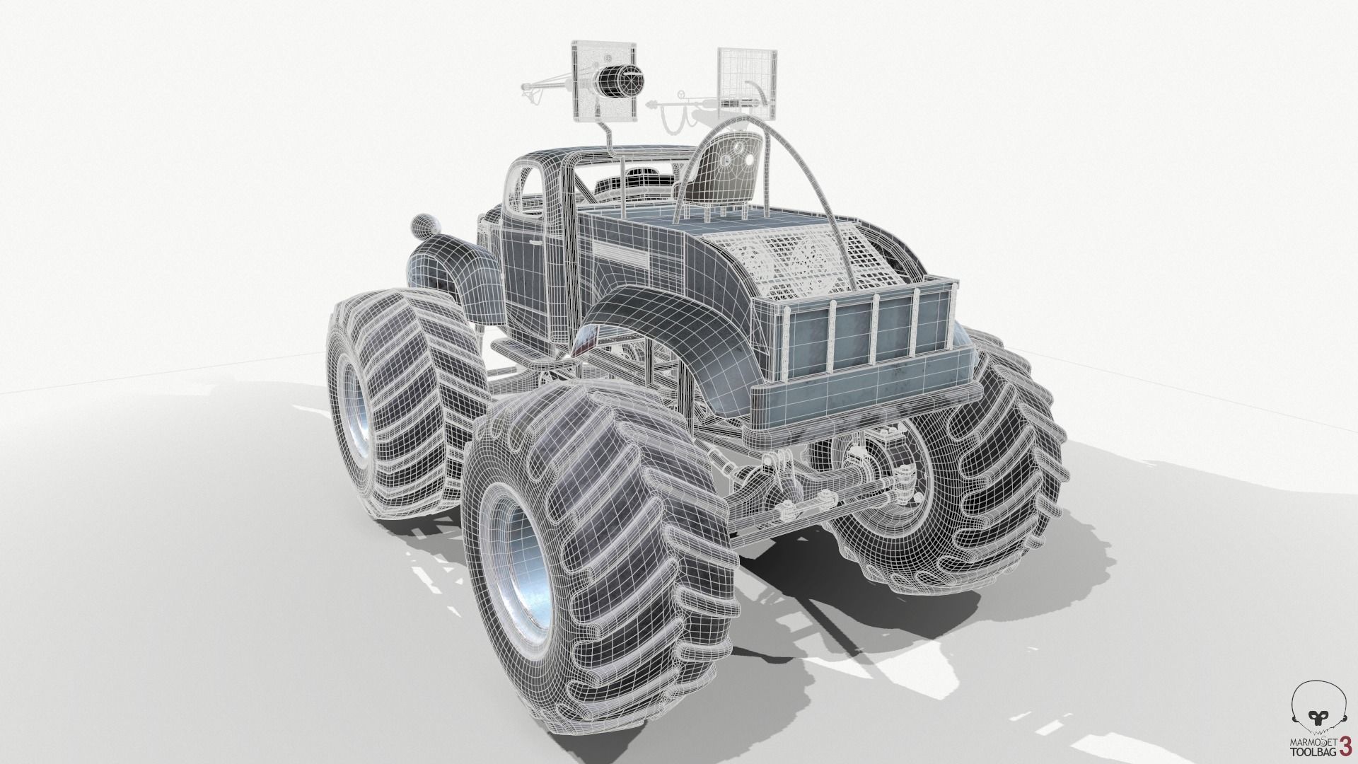 Bigfoot monster truck 3D model_17