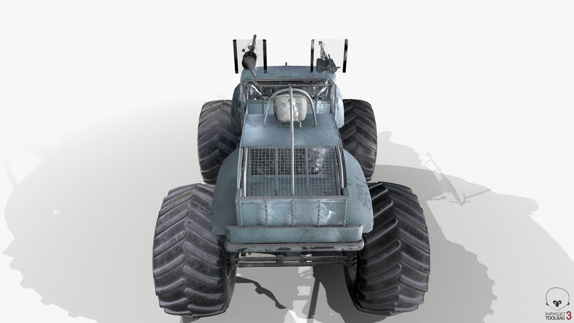 Bigfoot monster truck 3D model_16