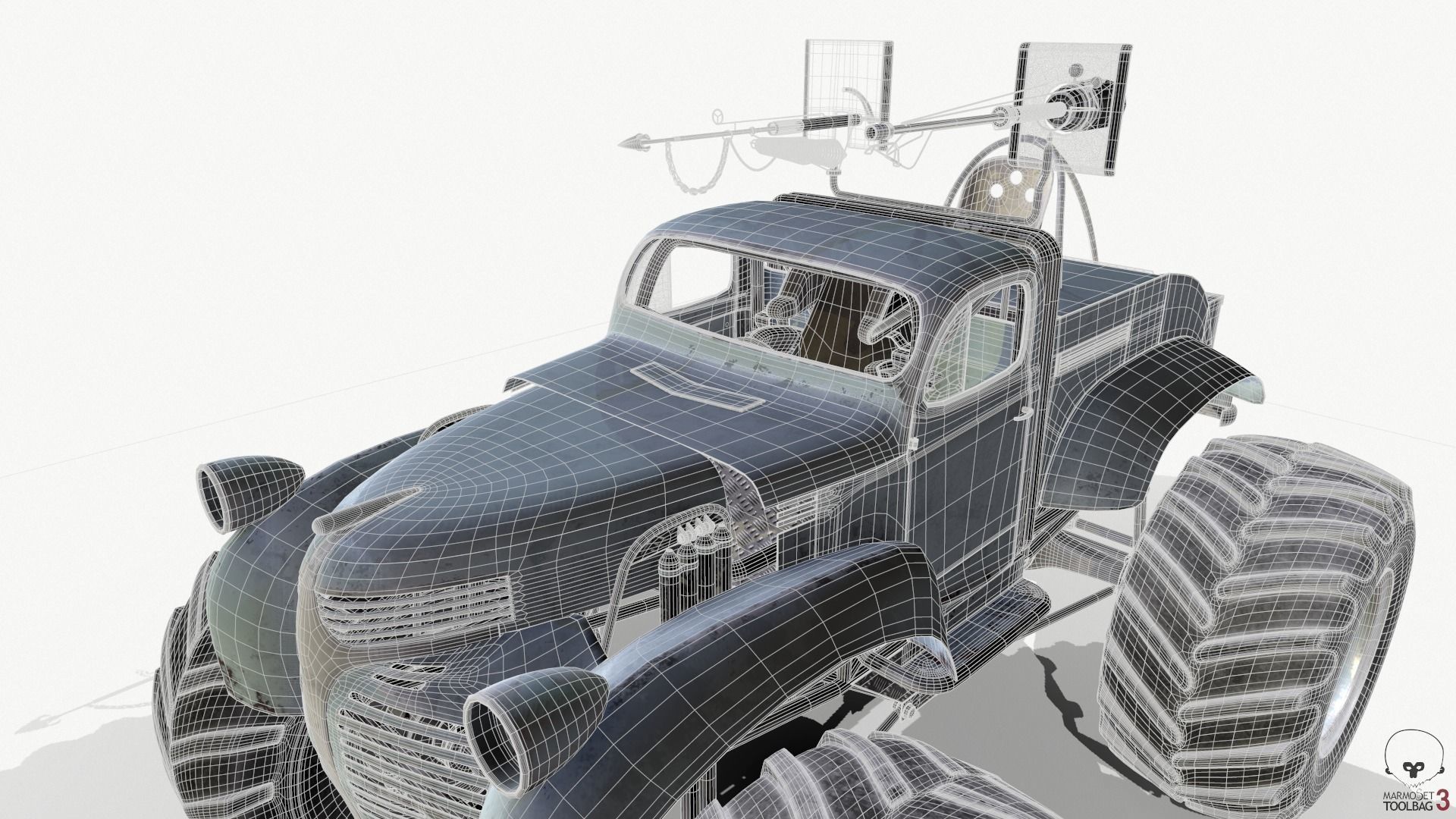 Bigfoot monster truck 3D model_19