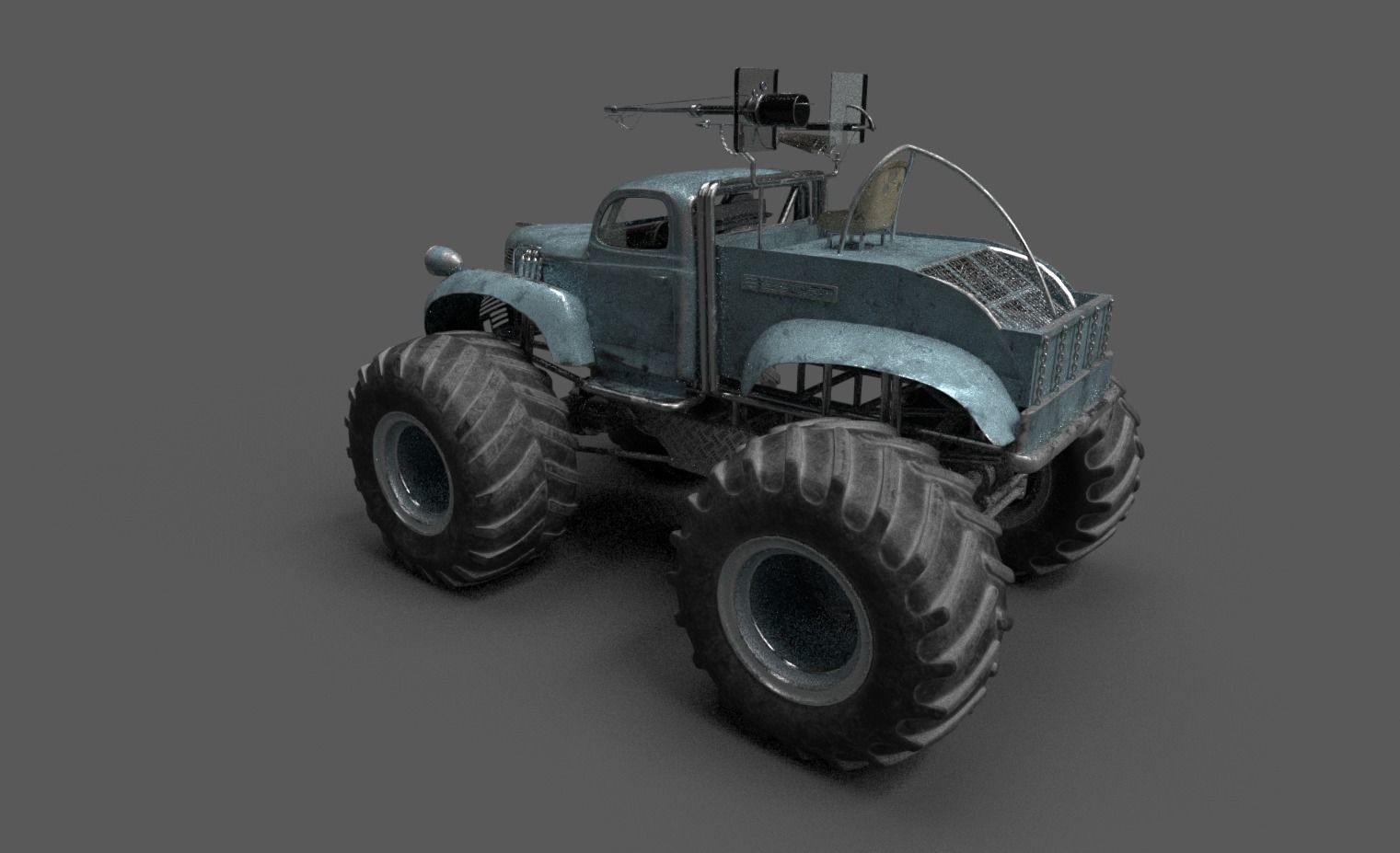 Bigfoot monster truck 3D model_7