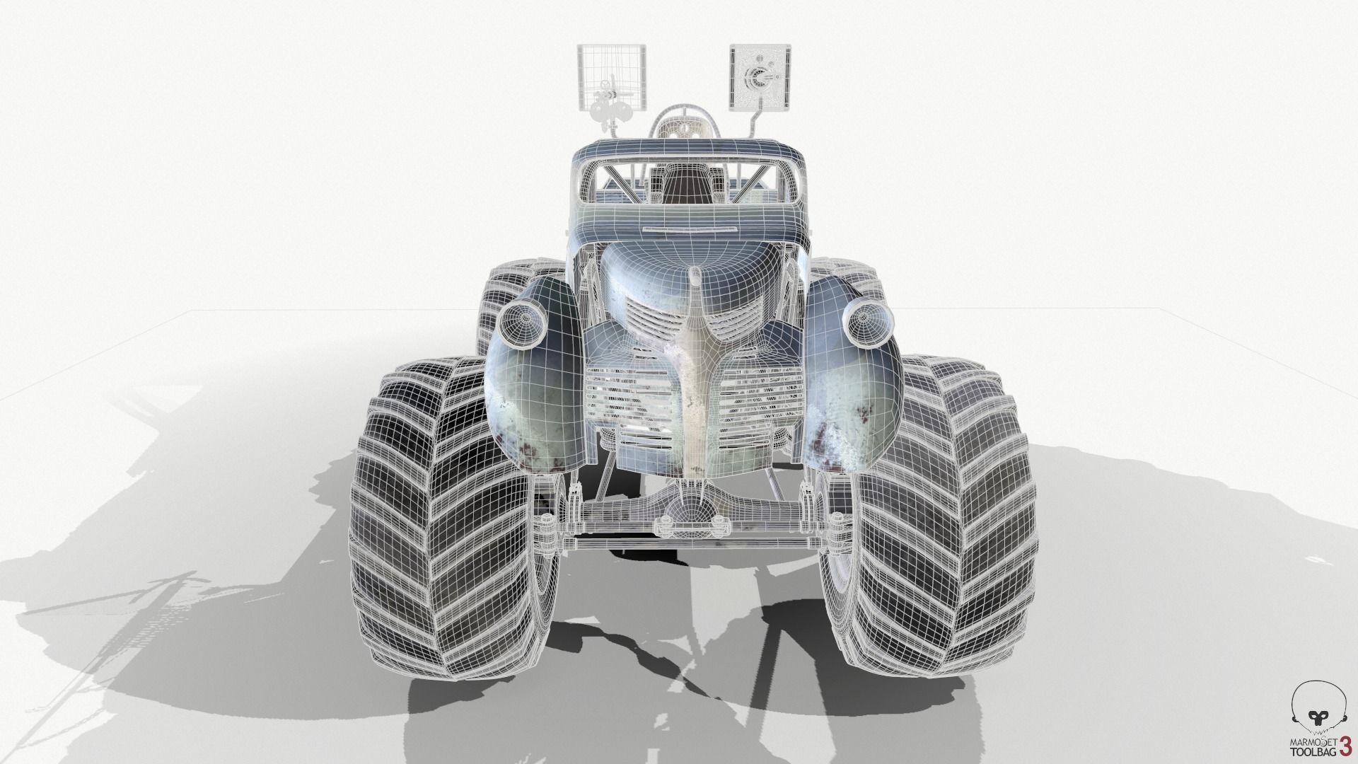 Bigfoot monster truck 3D model_15