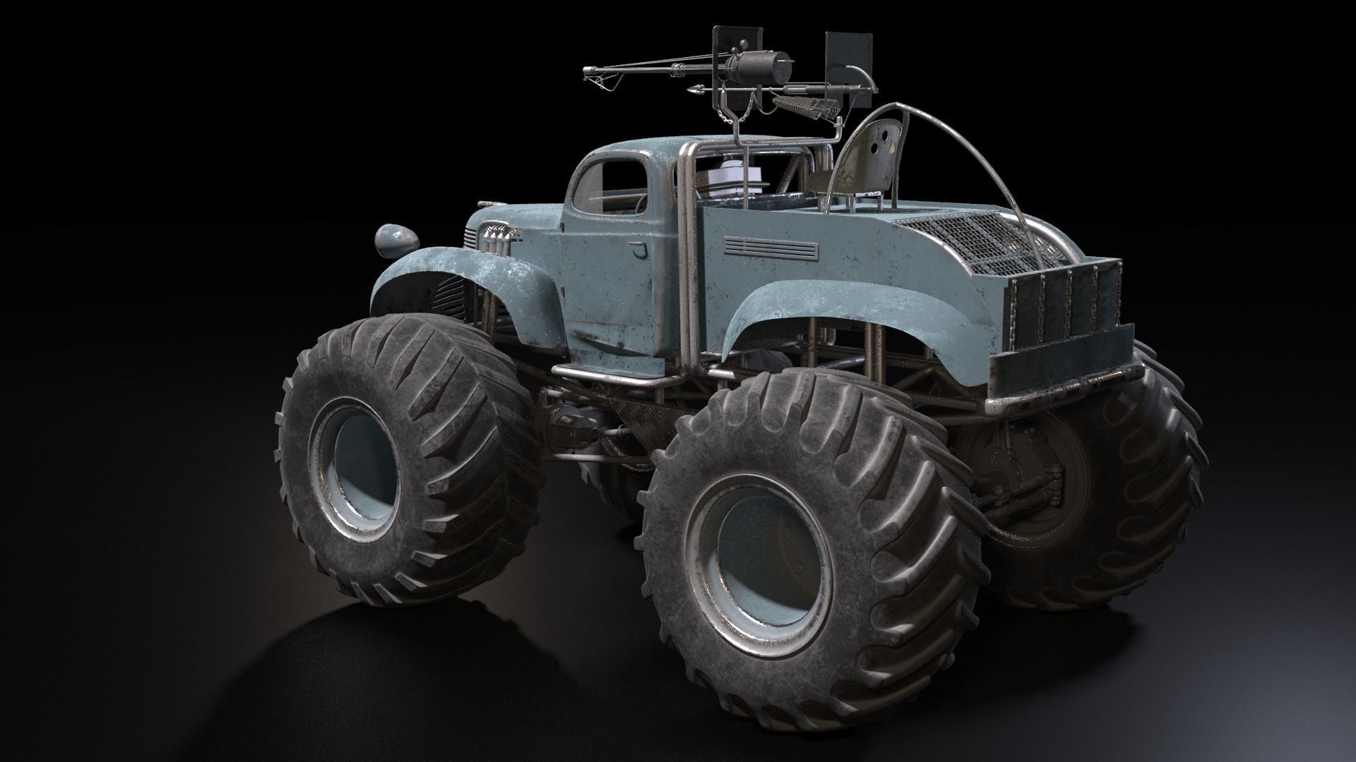 Bigfoot monster truck 3D model_23