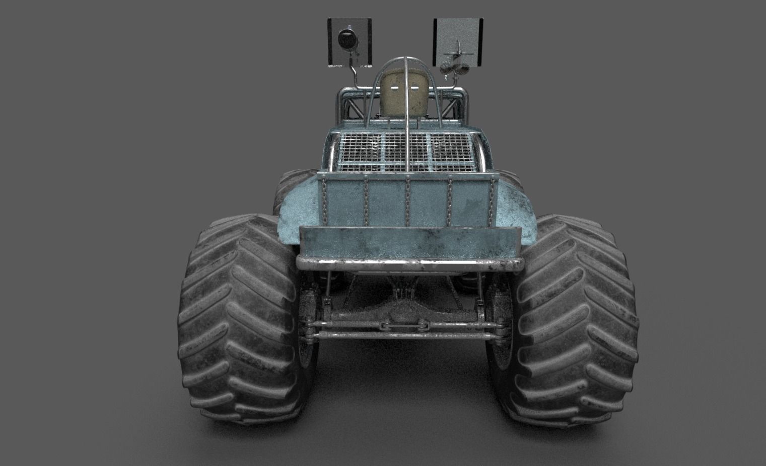 Bigfoot monster truck 3D model_8