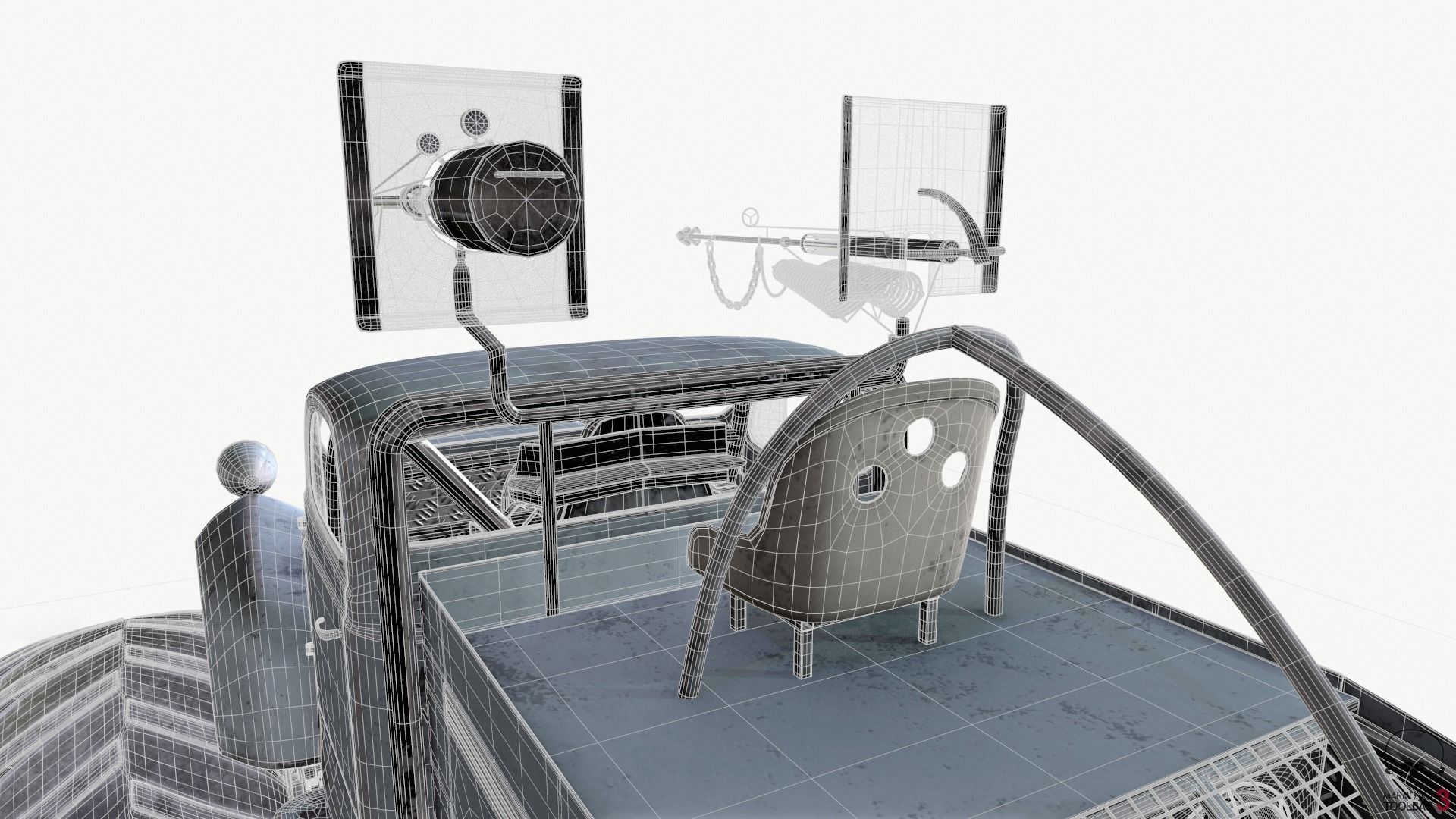 Bigfoot monster truck 3D model_21