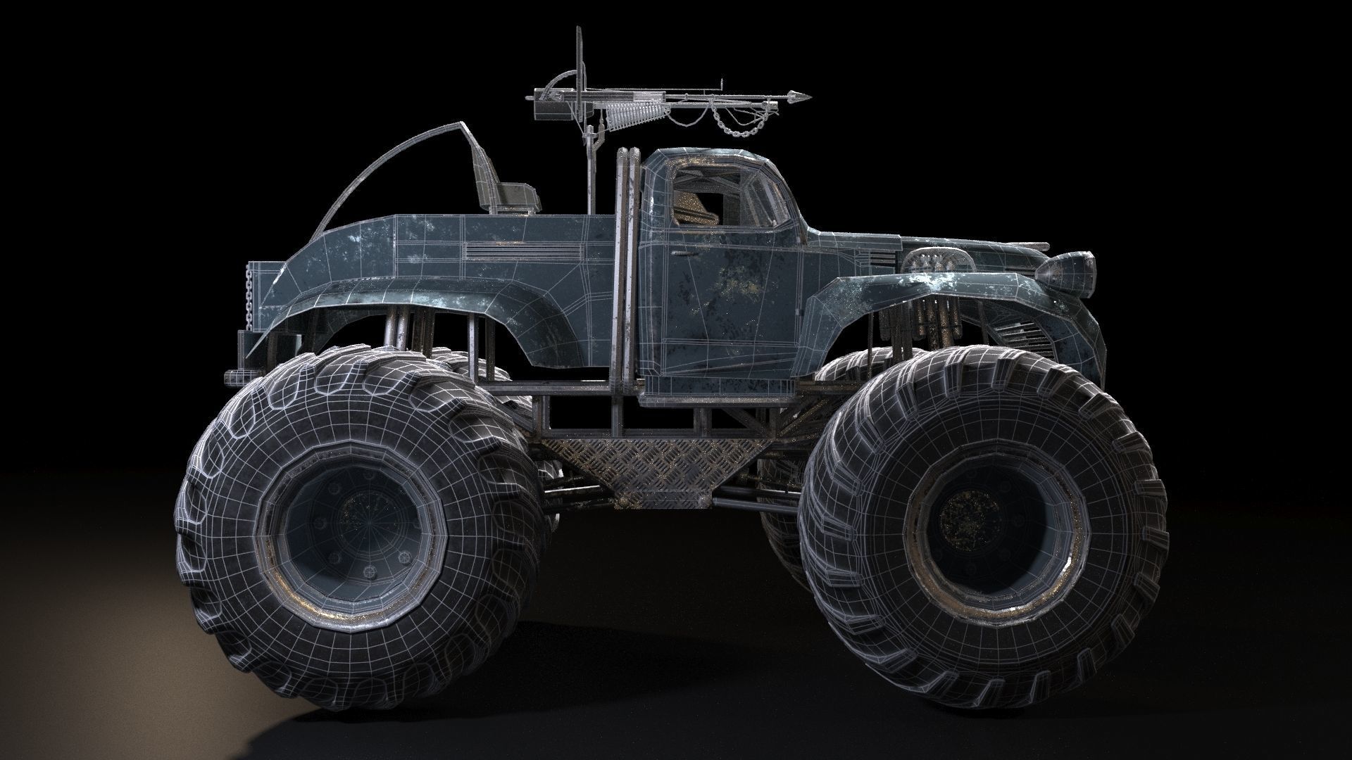 Bigfoot monster truck 3D model_25