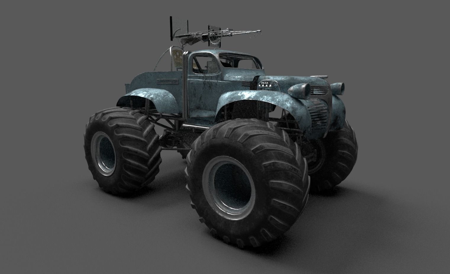 Bigfoot monster truck 3D model_10
