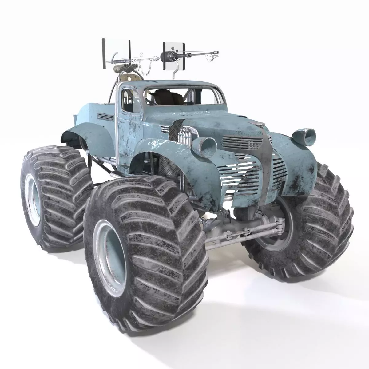 Bigfoot monster truck 3D model_0