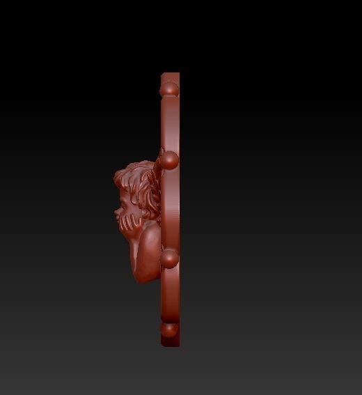 woman necklace 3D print model_5