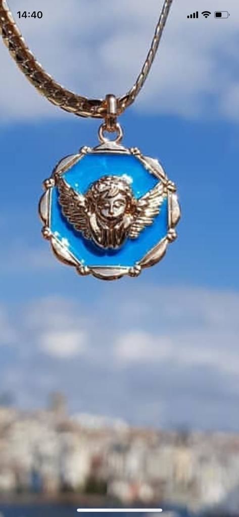 woman necklace 3D print model_10