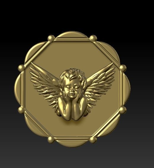 woman necklace 3D print model_7