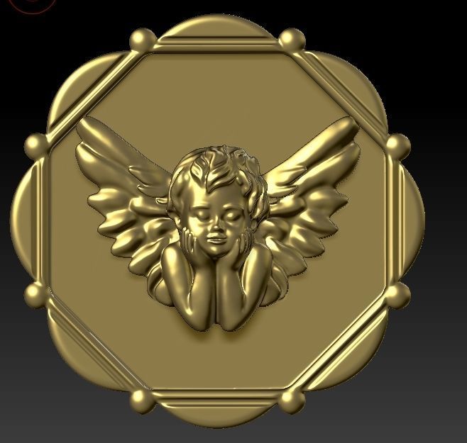 woman necklace 3D print model_2