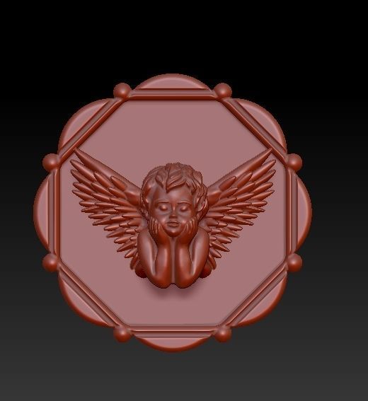 woman necklace 3D print model_4