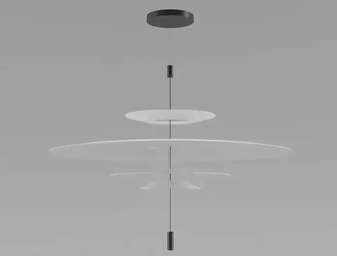 Chandelier pendant light with circular shape hanging from ceiling