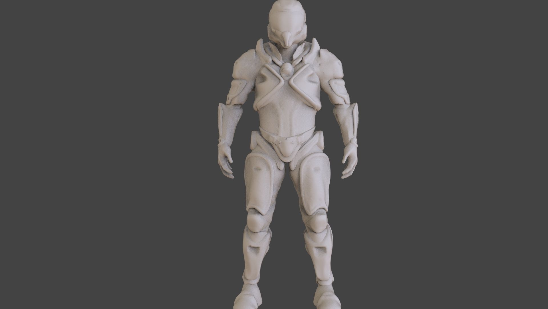 Cyborg suit Low-poly 3D model_8