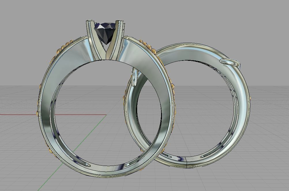 Diamond  Ring 3D print model 3D print model_15