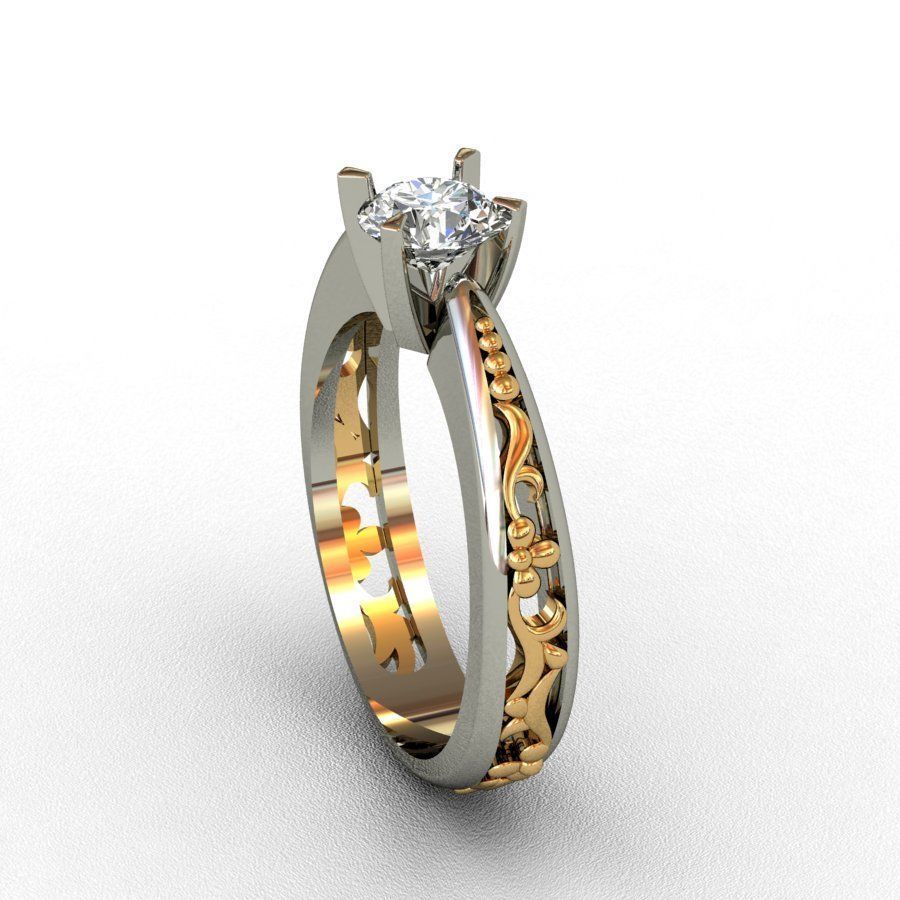 Diamond  Ring 3D print model 3D print model_10