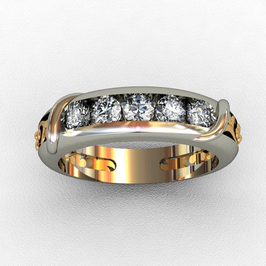 Diamond  Ring 3D print model 3D print model_12