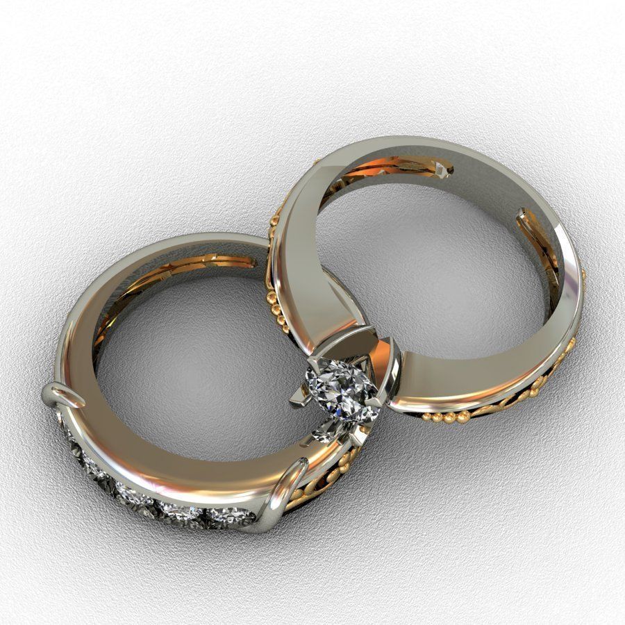 Diamond  Ring 3D print model 3D print model_5