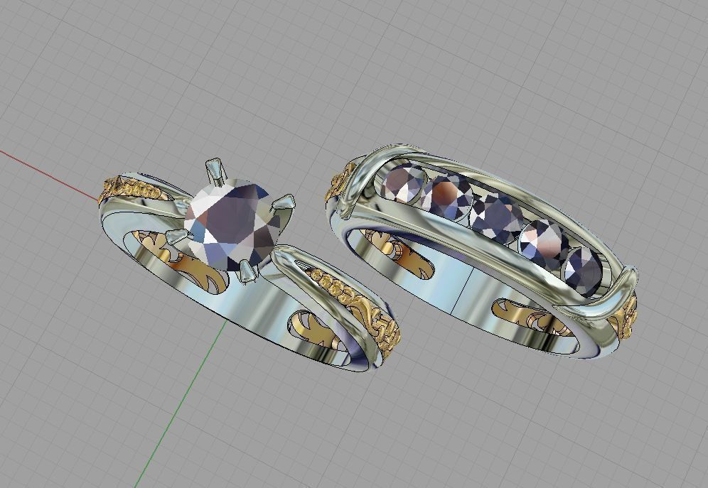 Diamond  Ring 3D print model 3D print model_19