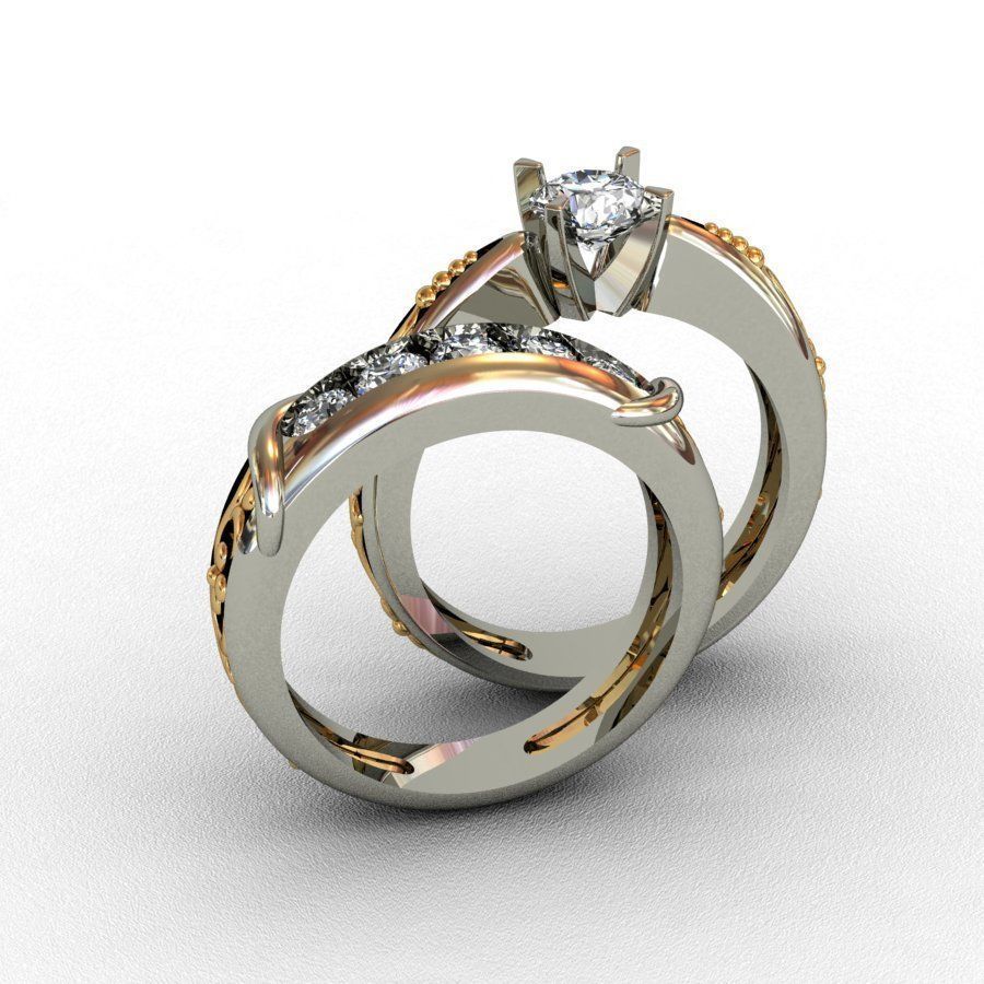 Diamond  Ring 3D print model 3D print model_7